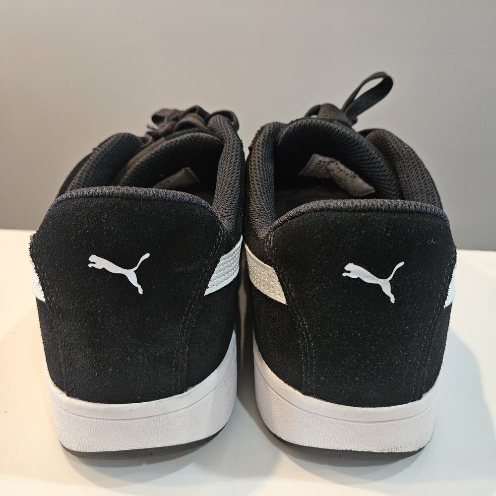 Puma Smash V2 Black White Suede Leather Shoes Sneakers Size 12 - Picture 8 of 11